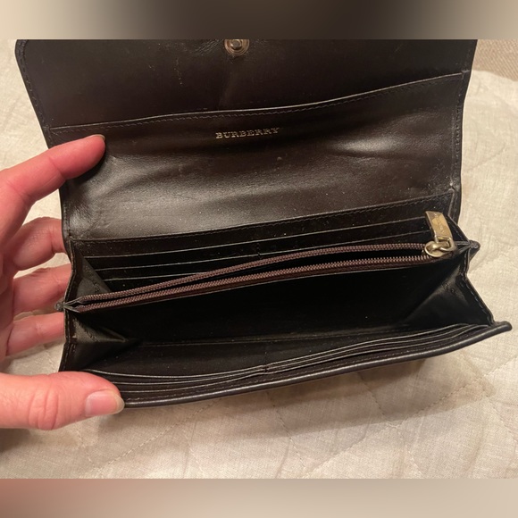 Burberry Check and Leather Wallet - Picture 4 of 10